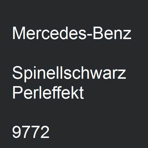 Mercedes-Benz, Spinellschwarz Perleffekt, 9772.